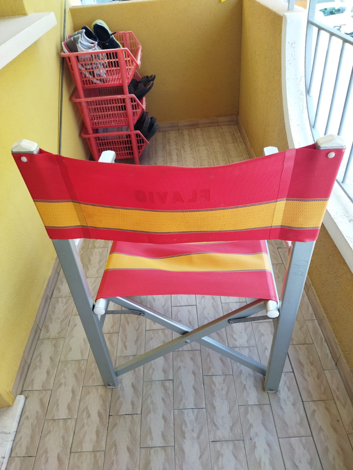 Sedia regista spiaggia attrezzatura professionale