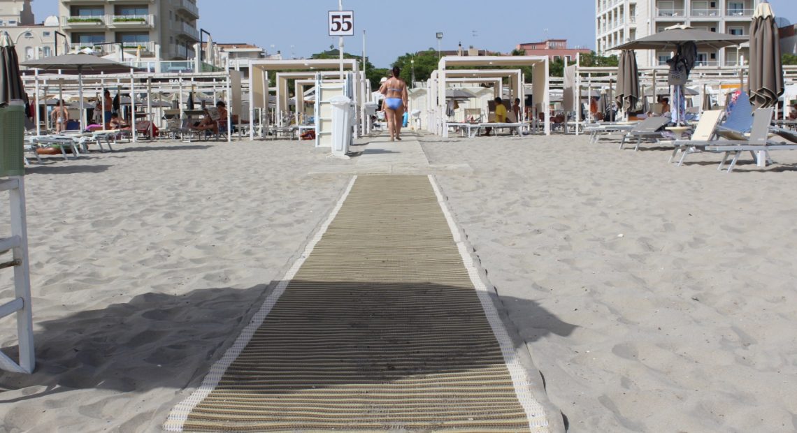 camminamento spiaggia mobimat riccione