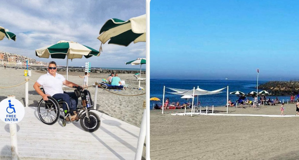 spiaggia accessibile ostia