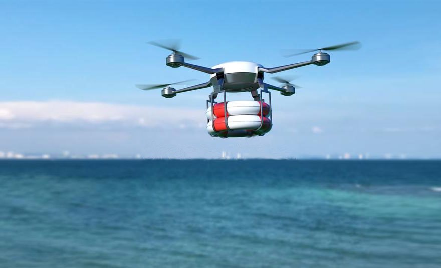 droni salvamento mare