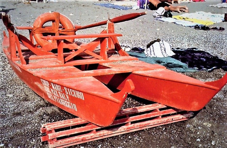Pattino di legno su rullo, Cooperativa mare Sicuro, 1997
