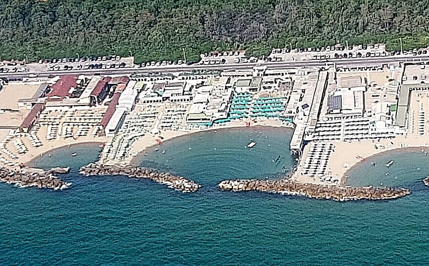 La spiaggia di Marina di Pisa