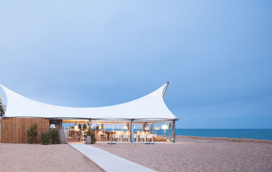 Il vento negli stabilimenti balneari