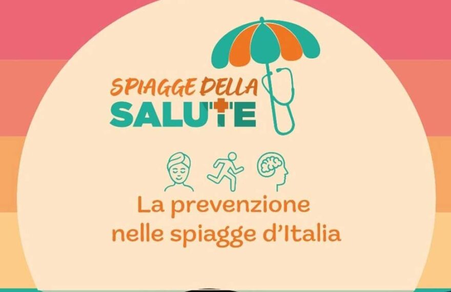 Logo ufficiale dell'evento Spiagge della Salute con la scritta La prevenzione nelle spiagge d'Italia.