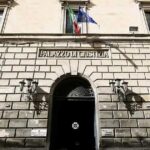 Facciata esterna del Palazzo di Giustizia sede del Tribunale Amministrativo Regionale Tar di Lecce.