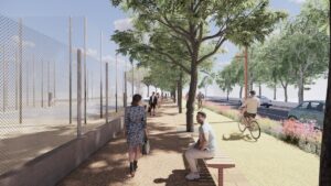 Render Lungomare riccione del sole