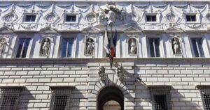 Facciata di Palazzo Spada a Roma, sede del Consiglio di Stato
