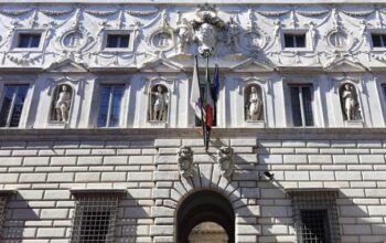 Facciata di Palazzo Spada a Roma, sede del Consiglio di Stato
