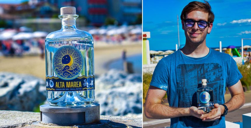 Il gin Alta Marea e il suo ideatore Vittorio Filippo Bassano